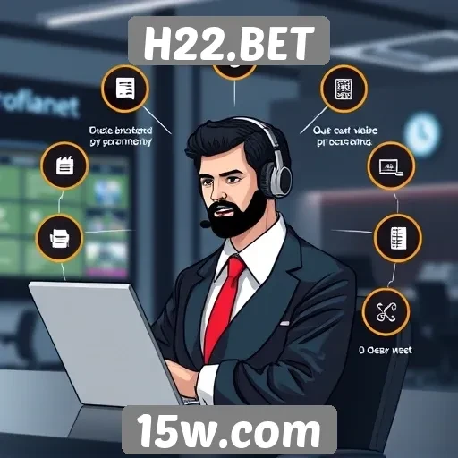 Avaliação de suporte ao cliente no H22.BET